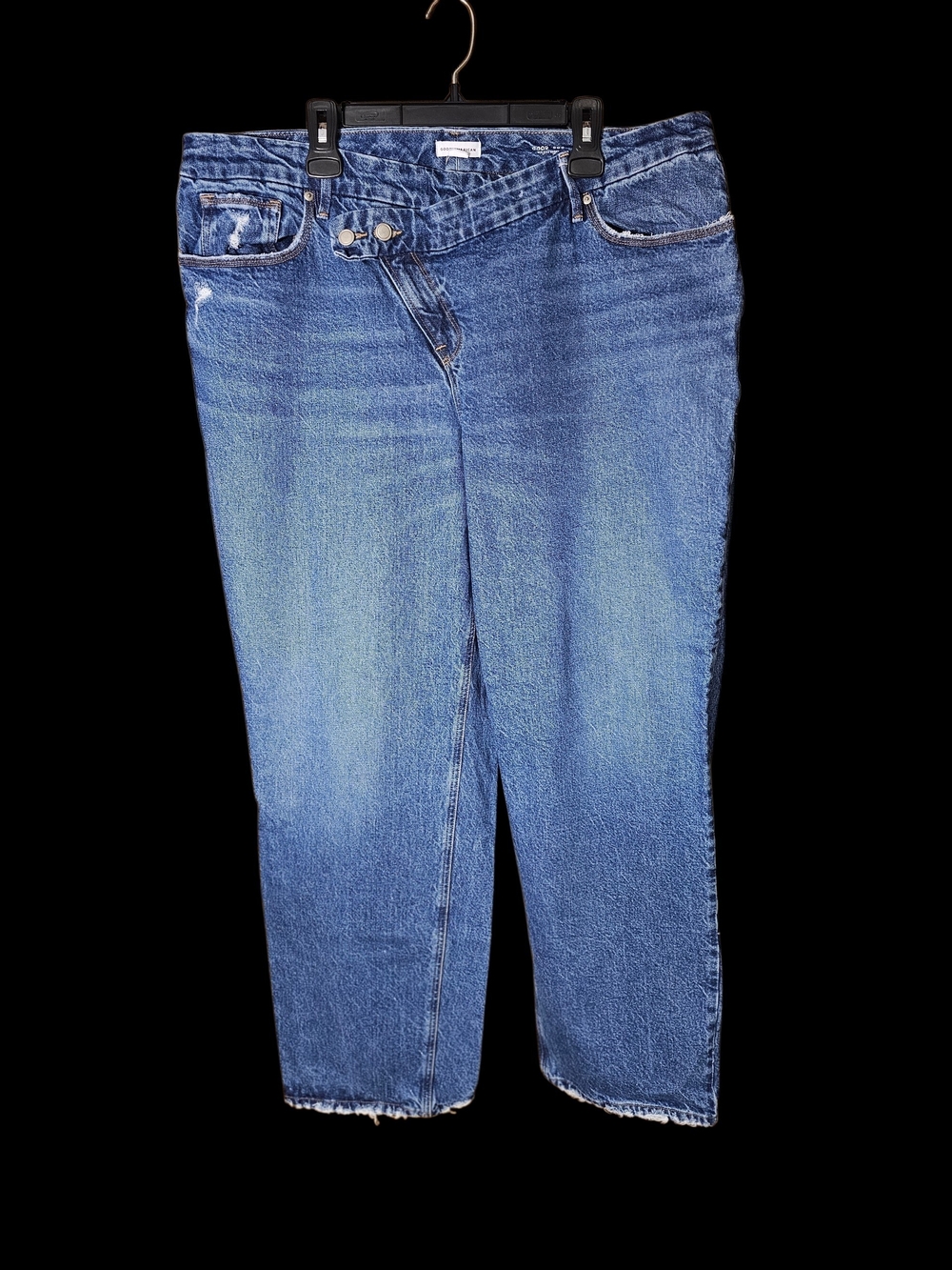 Good American Women's Blue Jeans - Mid Rise Baggy